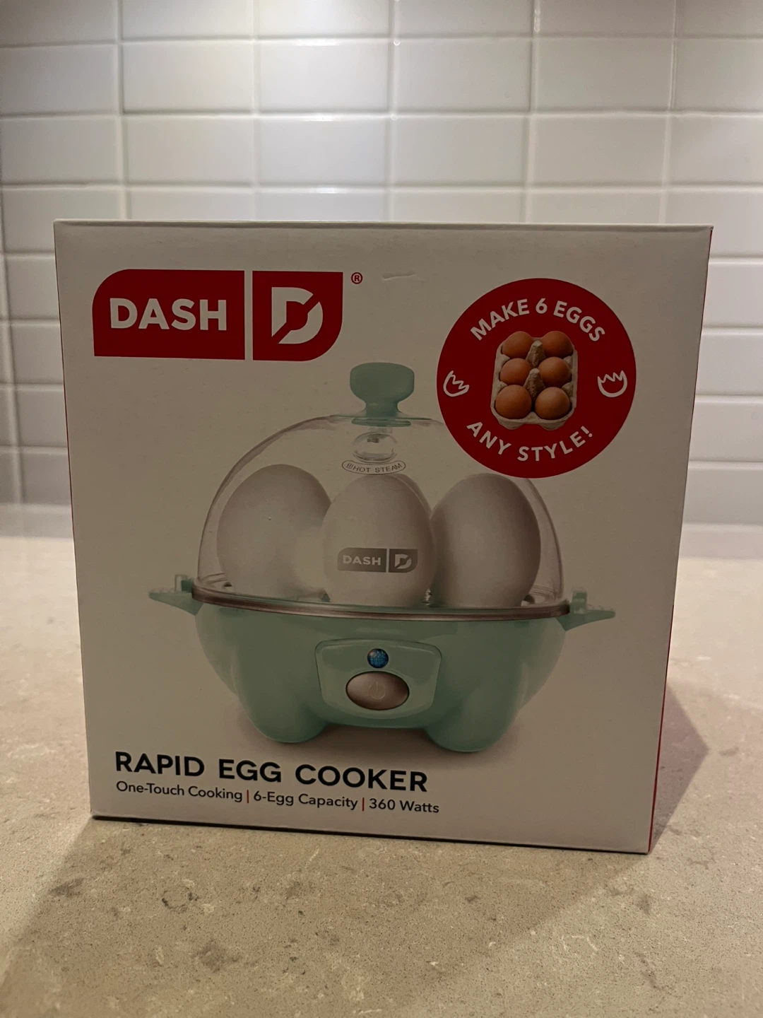 New DASH Rapid Egg Cooker - 6 Egg Capacity