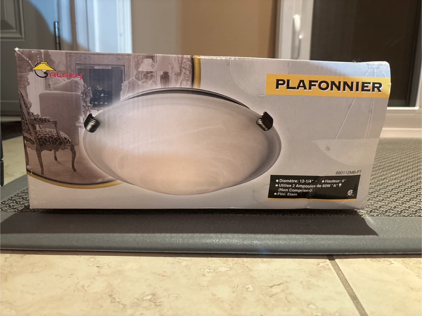 2x Galaxy Plafonnier Ceiling Light - 12-1/4"