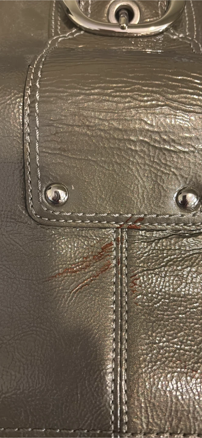 Olive Color Metallic Leather Buckle Wallet/Purse - photo 4