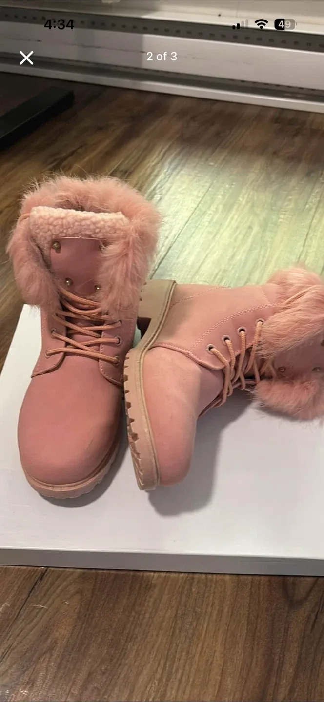 Pink Winter Boots - Size 7