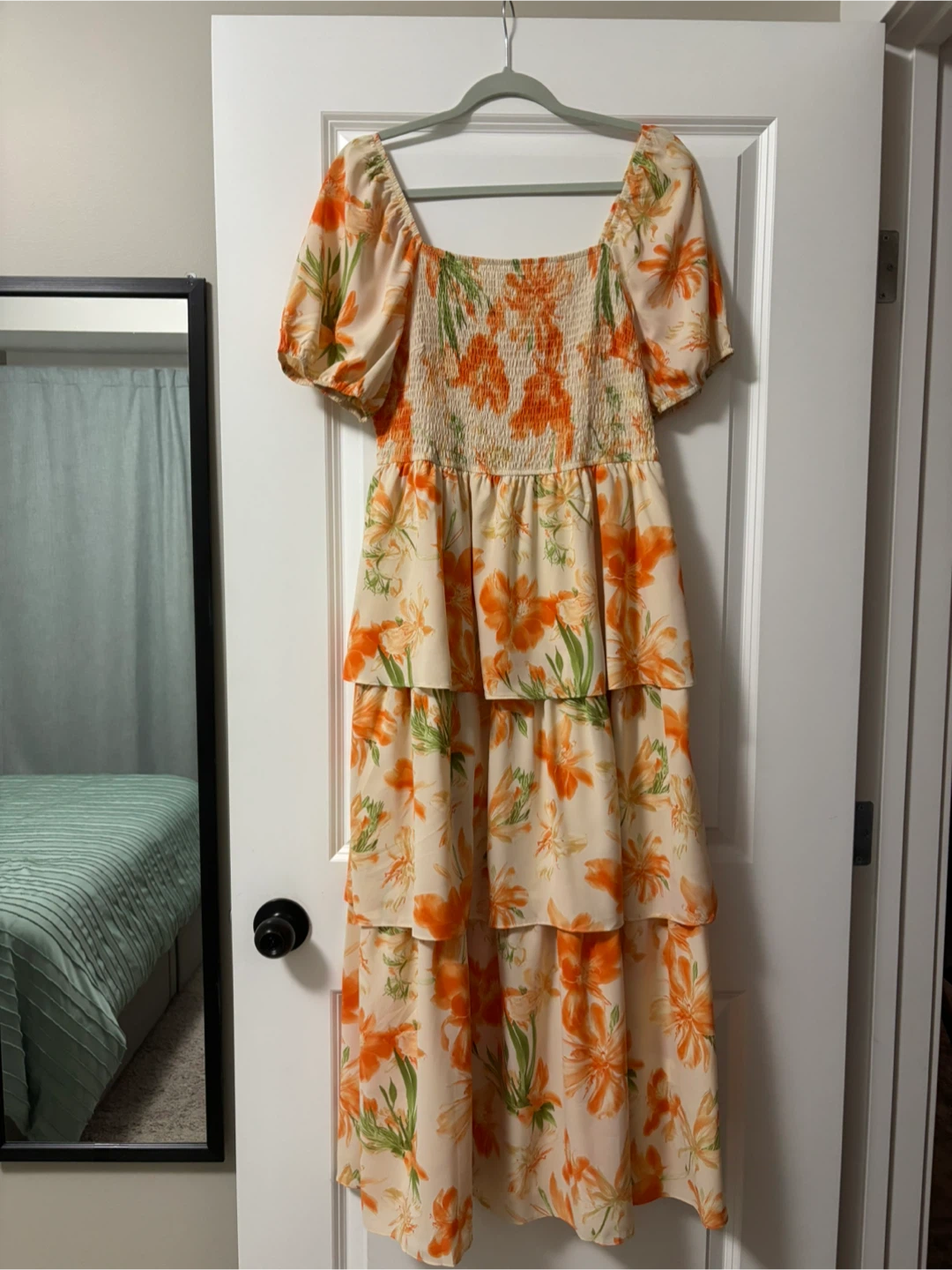 BTFBM Floral Tiered Maxi Dress