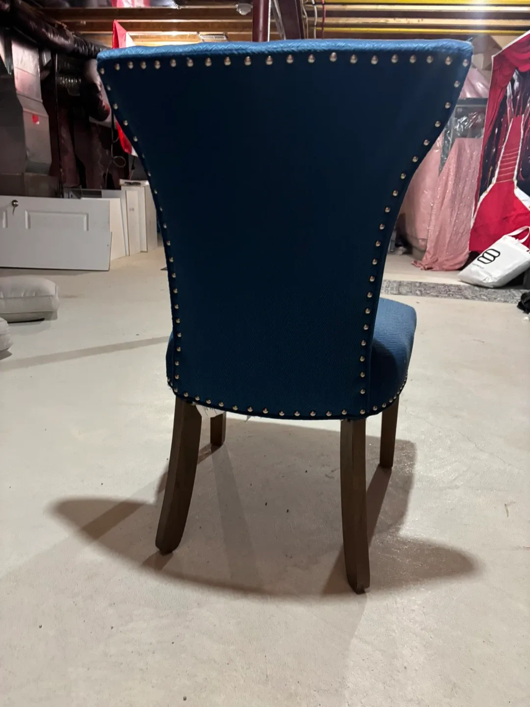 Blue Upholstered Dining Chair image indicator(2)