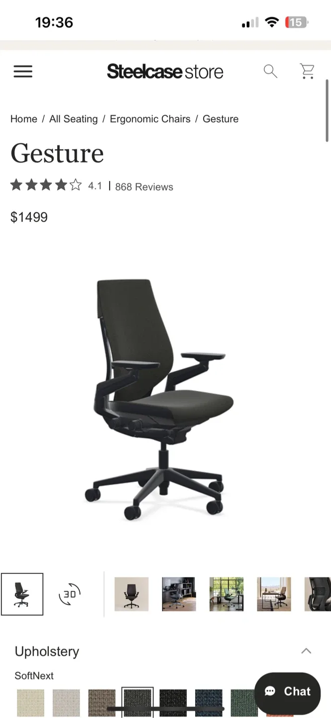Steelcase Ergonomic Chair image indicator(5)