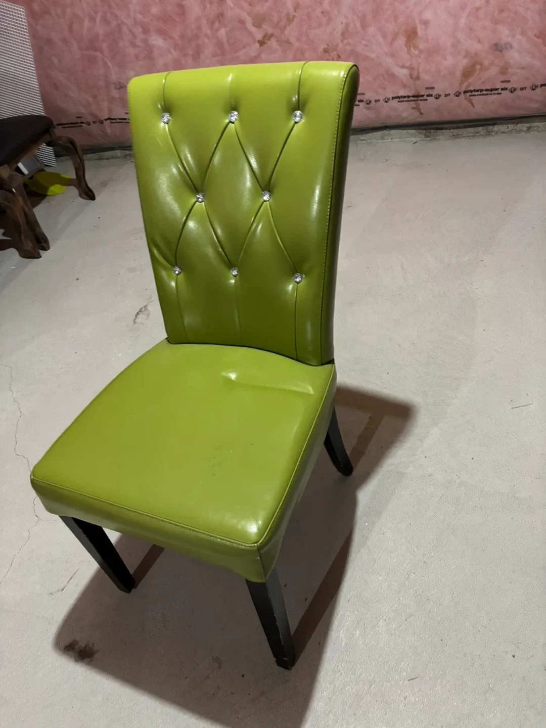 Green Tufted Dining Chair image indicator(2)
