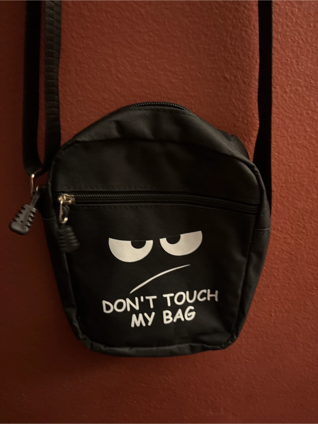 NEW Black 'Don't Touch My Bag' Crossbody Bag