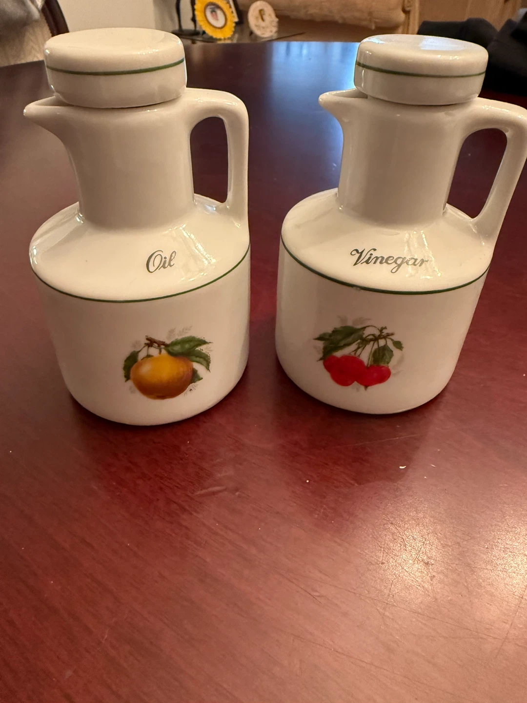 Oil and Vinegar Ceramic Cruets - photo 3