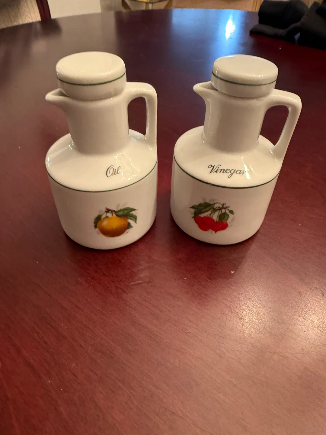Oil and Vinegar Ceramic Cruets