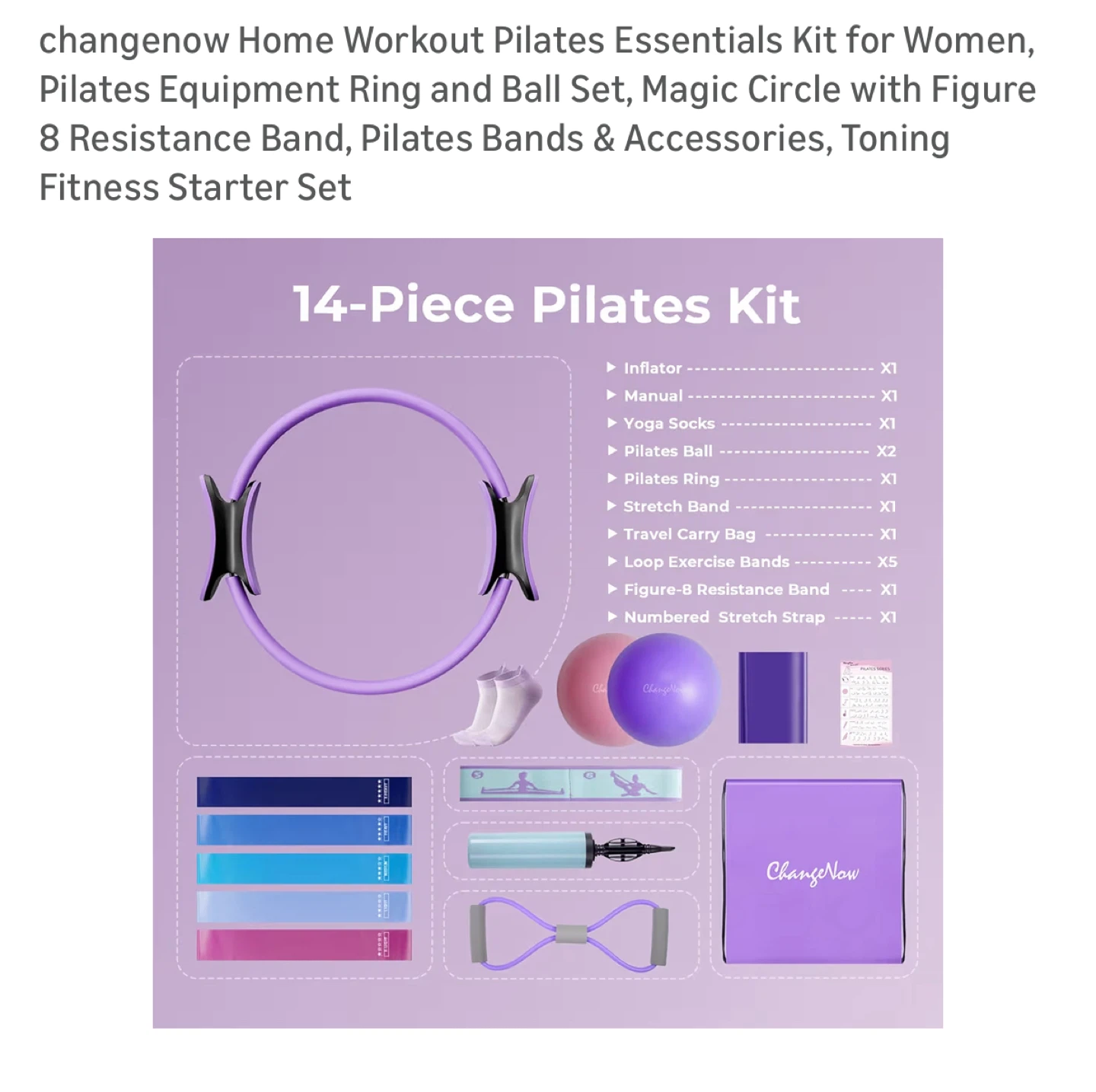Brand new Home Workout Pilates Essentials Kit - photo 4
