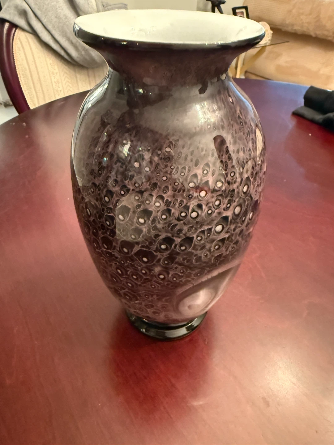 Decorative Dark Purple Vase - photo 3