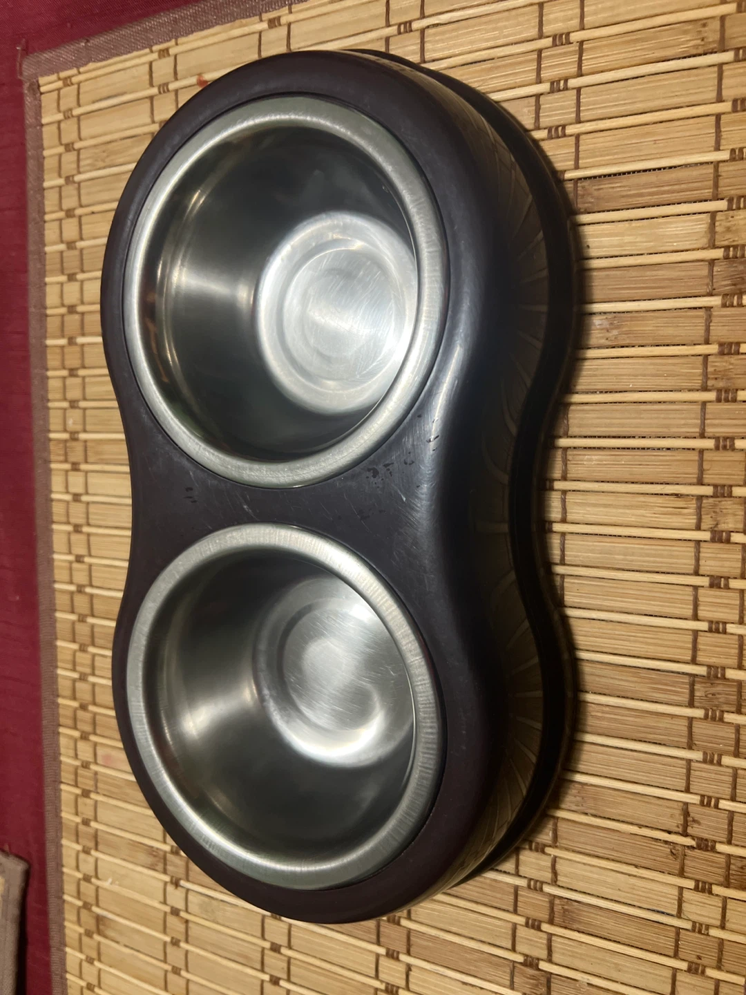 Double Pet Bowl - Brown