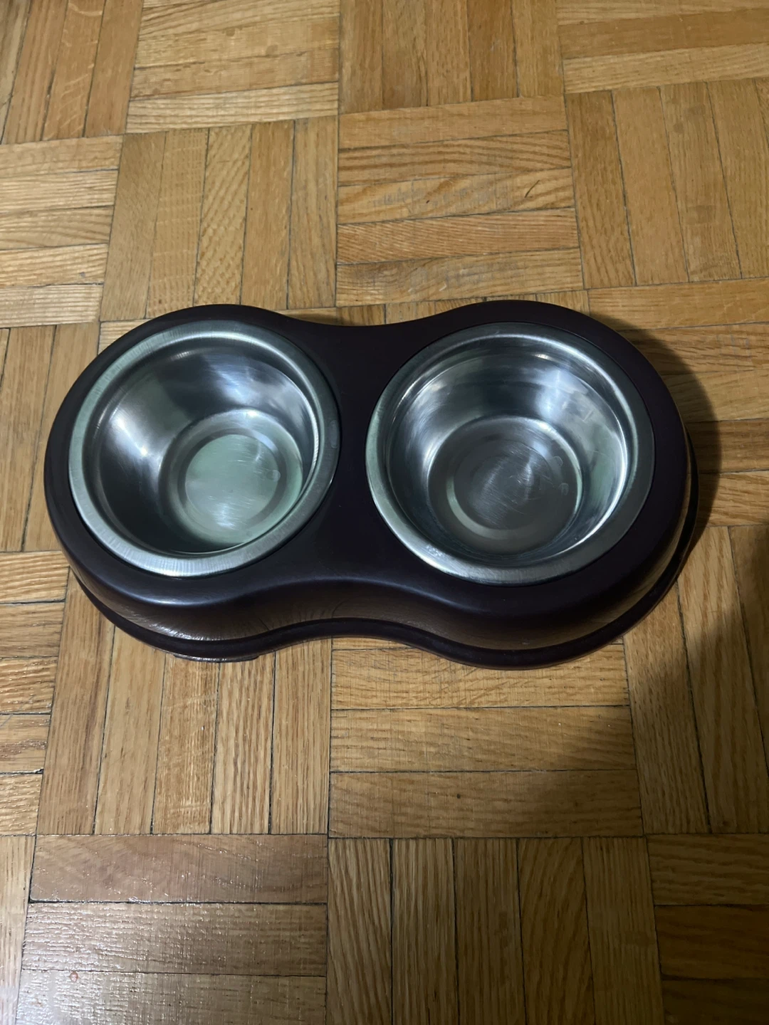 Double Pet Bowl - Brown - photo 3