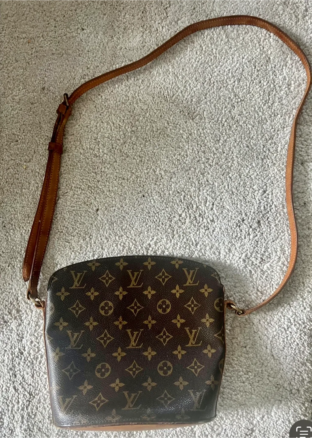 Louis Vuitton Brown Monogram Leather Crossbody Bag image indicator(2)