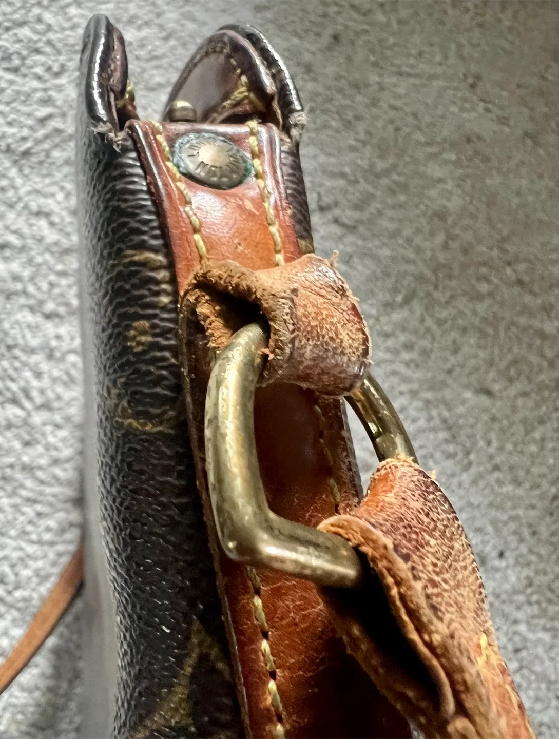 Louis Vuitton Brown Monogram Leather Crossbody Bag image indicator(6)