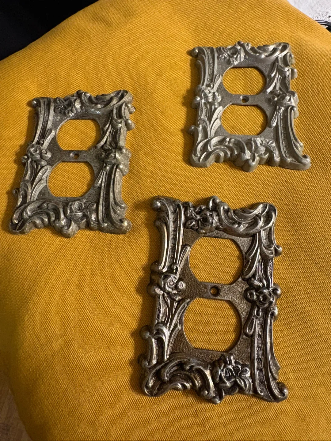 Vintage Ornate  Outlet Covers - Set of 3