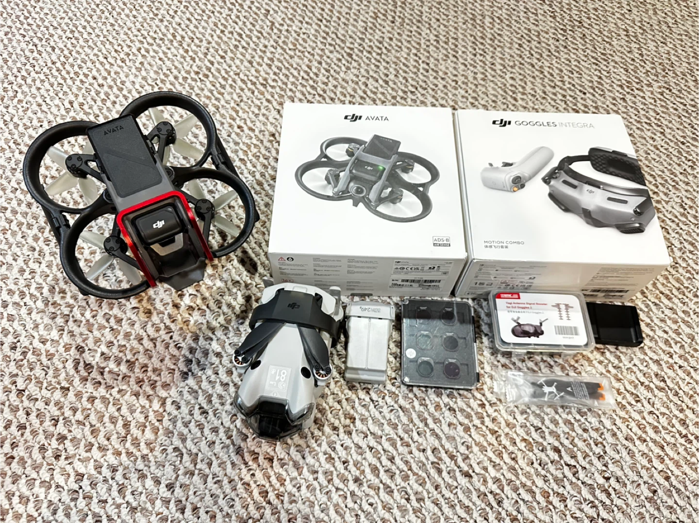 Dji Mini 4 pro & DJI Avata 1 with Goggles Integra Motion Combo
