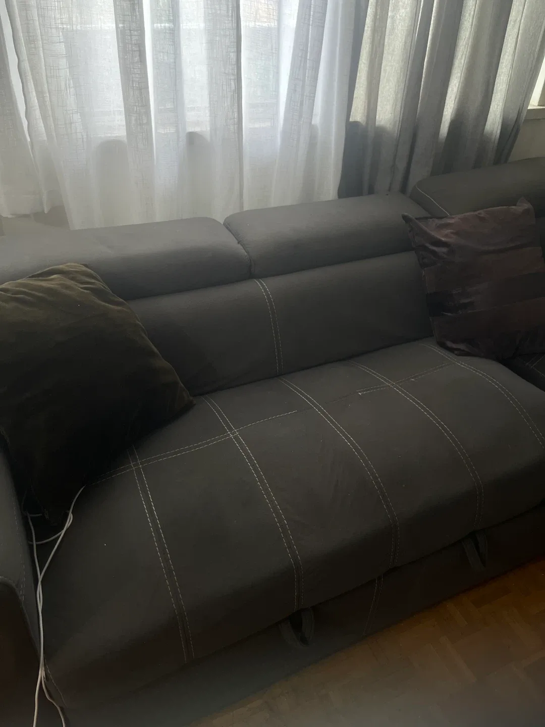 Grey Sectional Sofa - Used Condition image indicator(2)