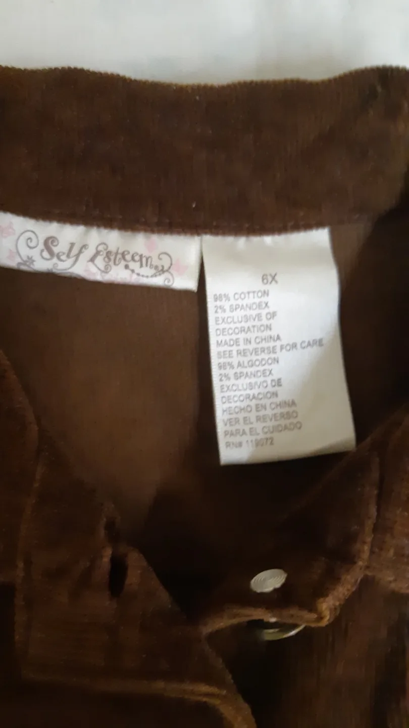 Courduroy Top 6 yr Old Girls Vintage image indicator(3)