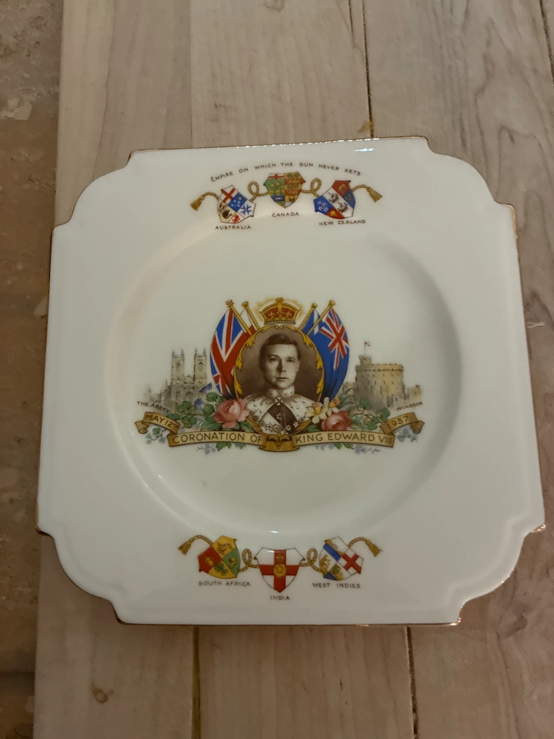 Coronation of King Edward VIII Plate
