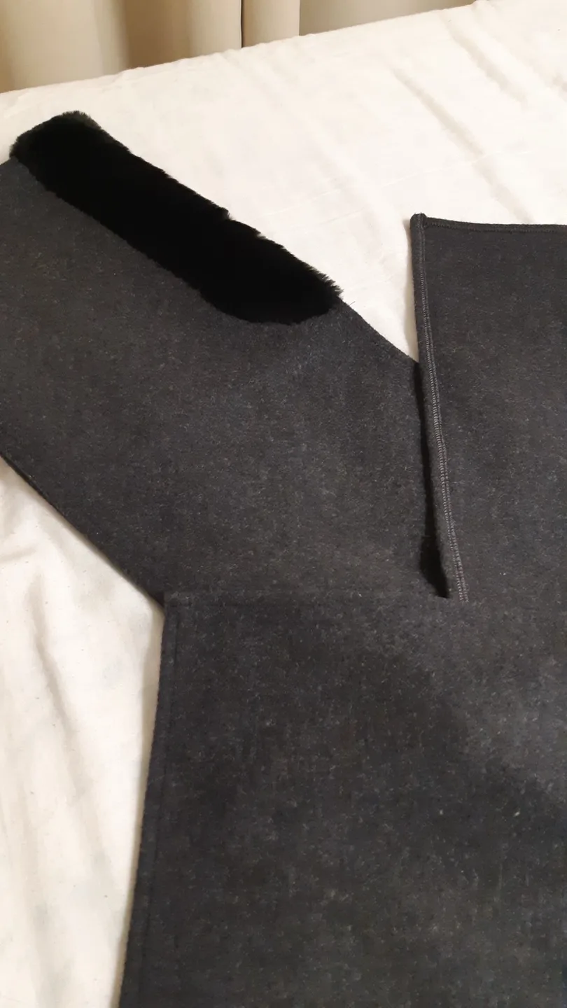 Wool Hooded Scarf Unworn