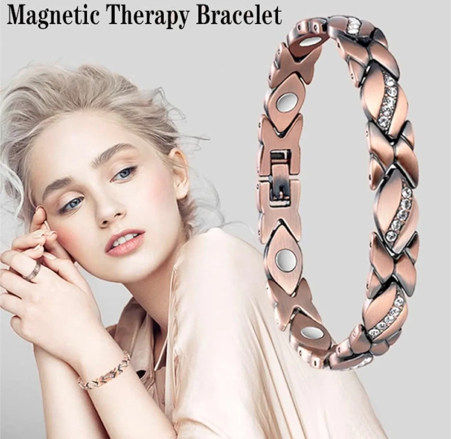 Copper Magnetic Therapy Bracelet image indicator(3)