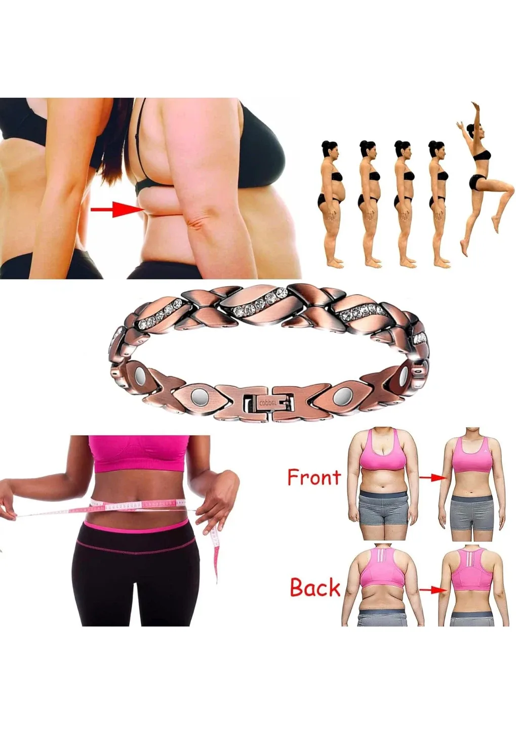 Copper Magnetic Therapy Bracelet image indicator(2)