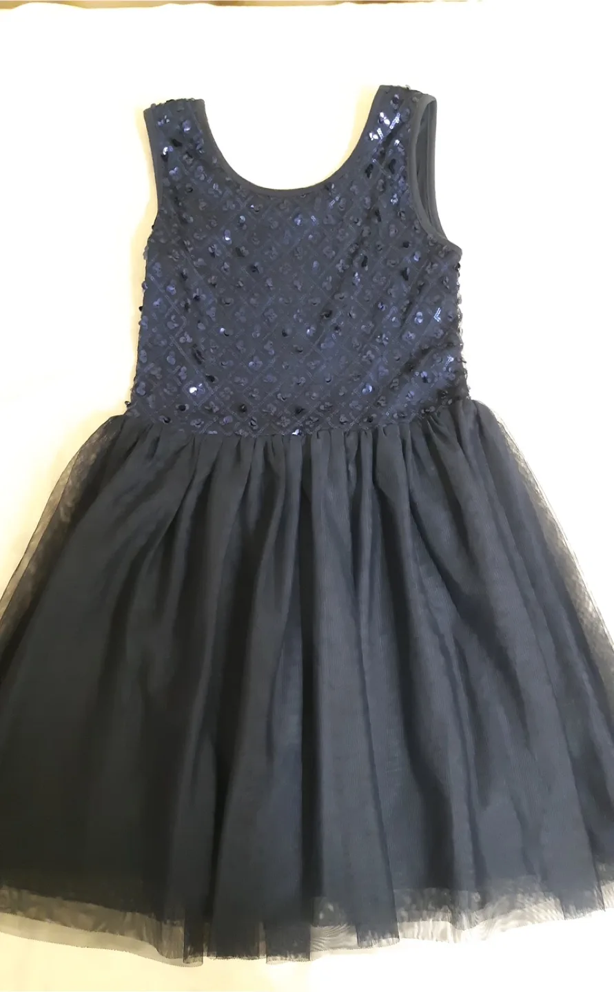 Navy Blue Party Dress 10-12 Girls