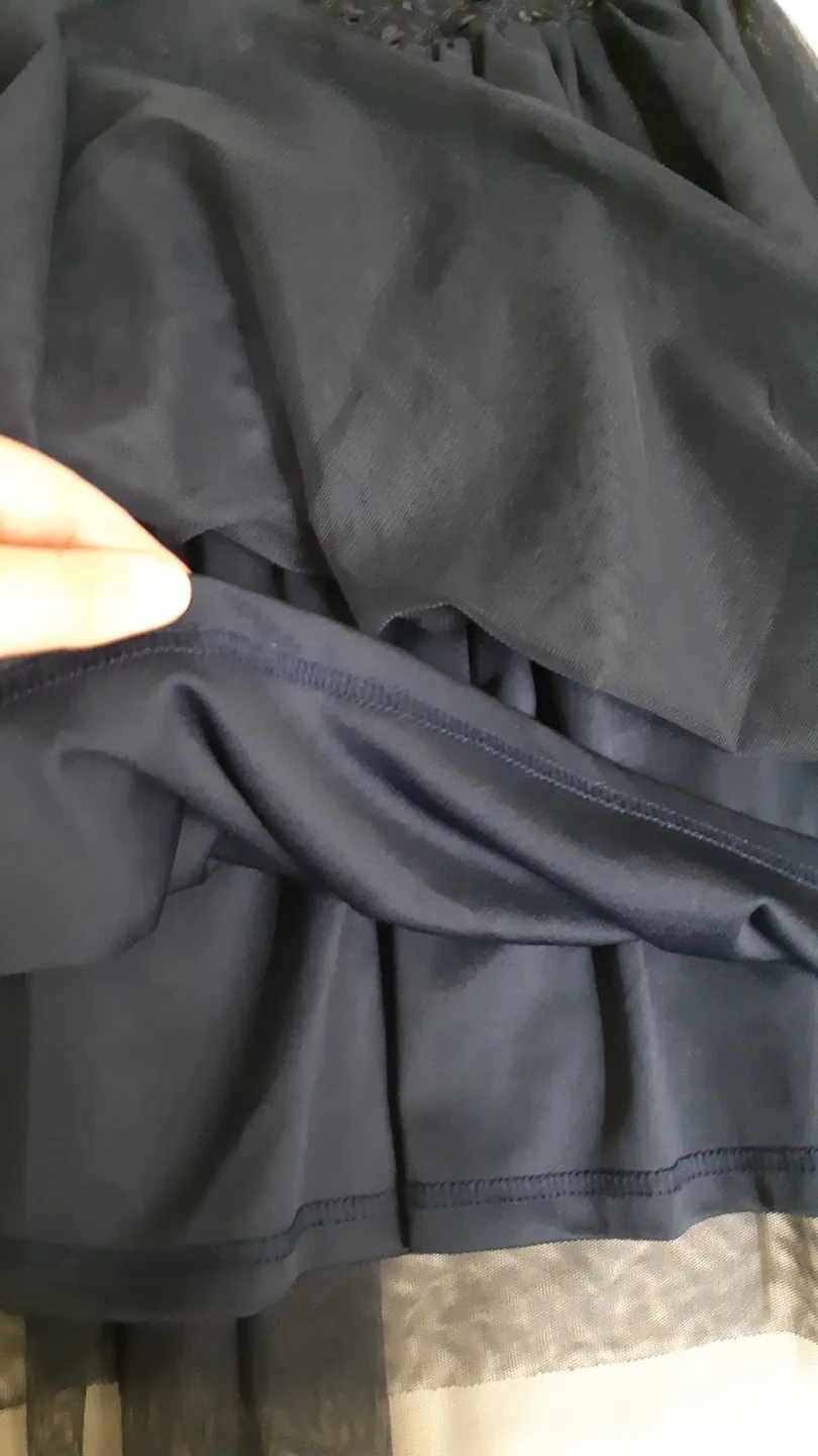 Navy Blue Party Dress 10-12 Girls image indicator(3)