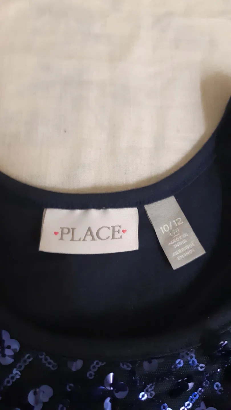 Navy Blue Party Dress 10-12 Girls image indicator(4)