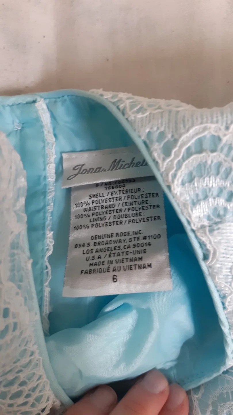 Skyblue Lacey Dress 6 Girls image indicator(4)