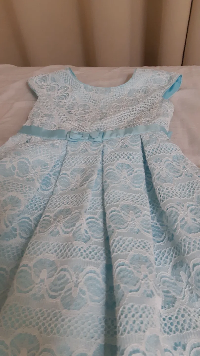 Skyblue Lacey Dress 6 Girls image indicator(2)