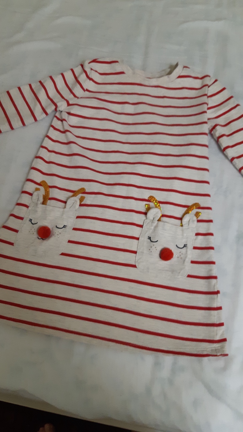 Sweater Dress Reindeer 6X