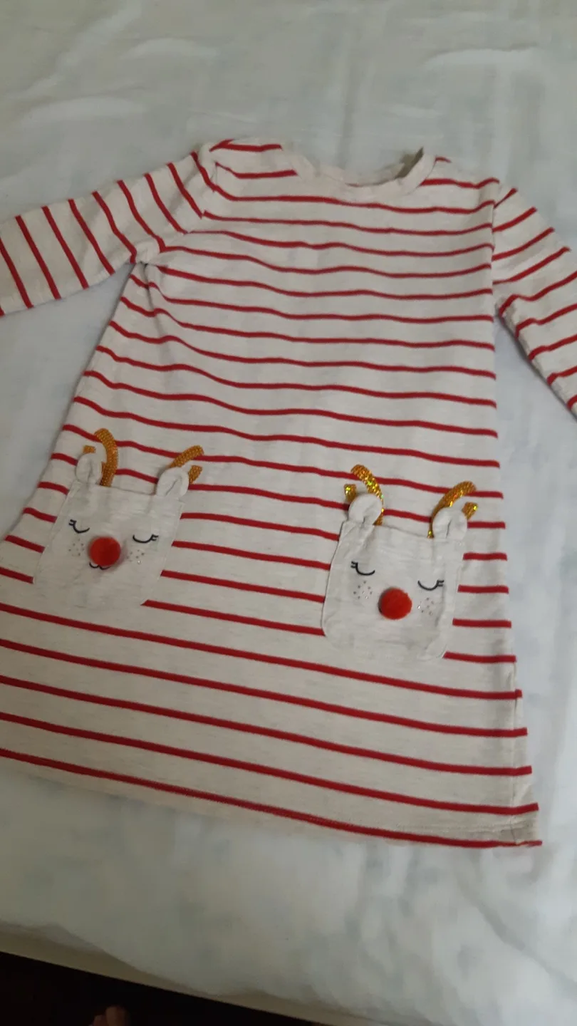 Sweater Dress Reindeer 6X