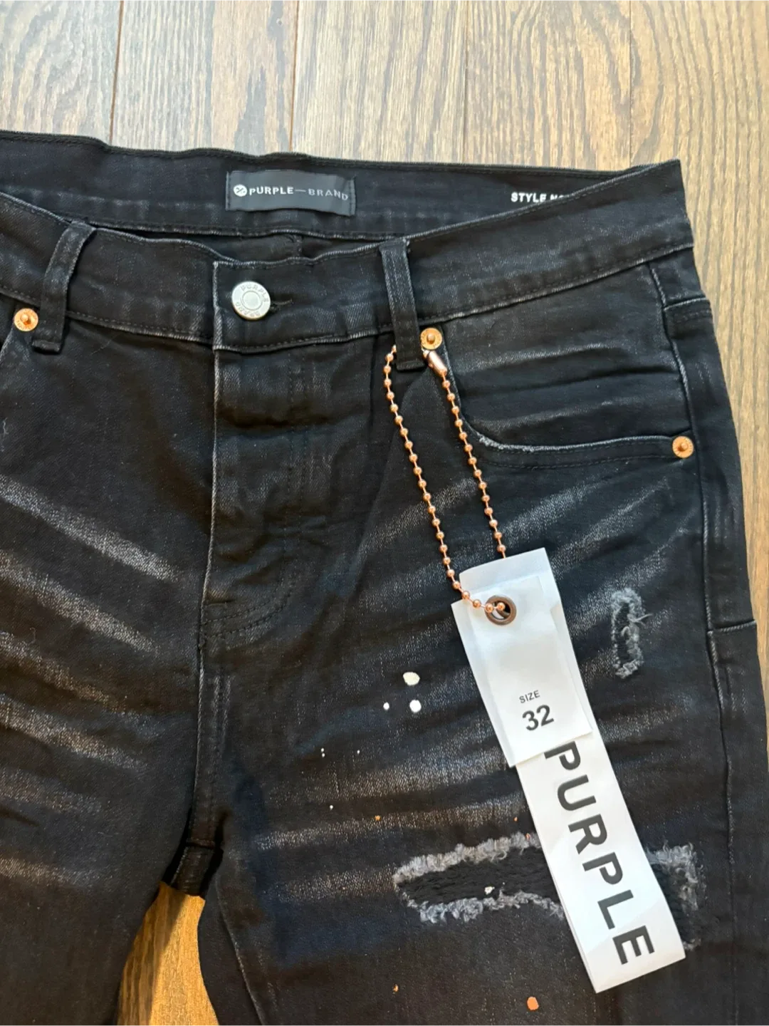 Purple Black Jeans - Size 32 image indicator(2)