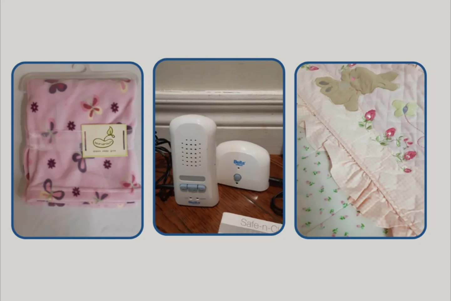 Baby Items (blanket, monitor)