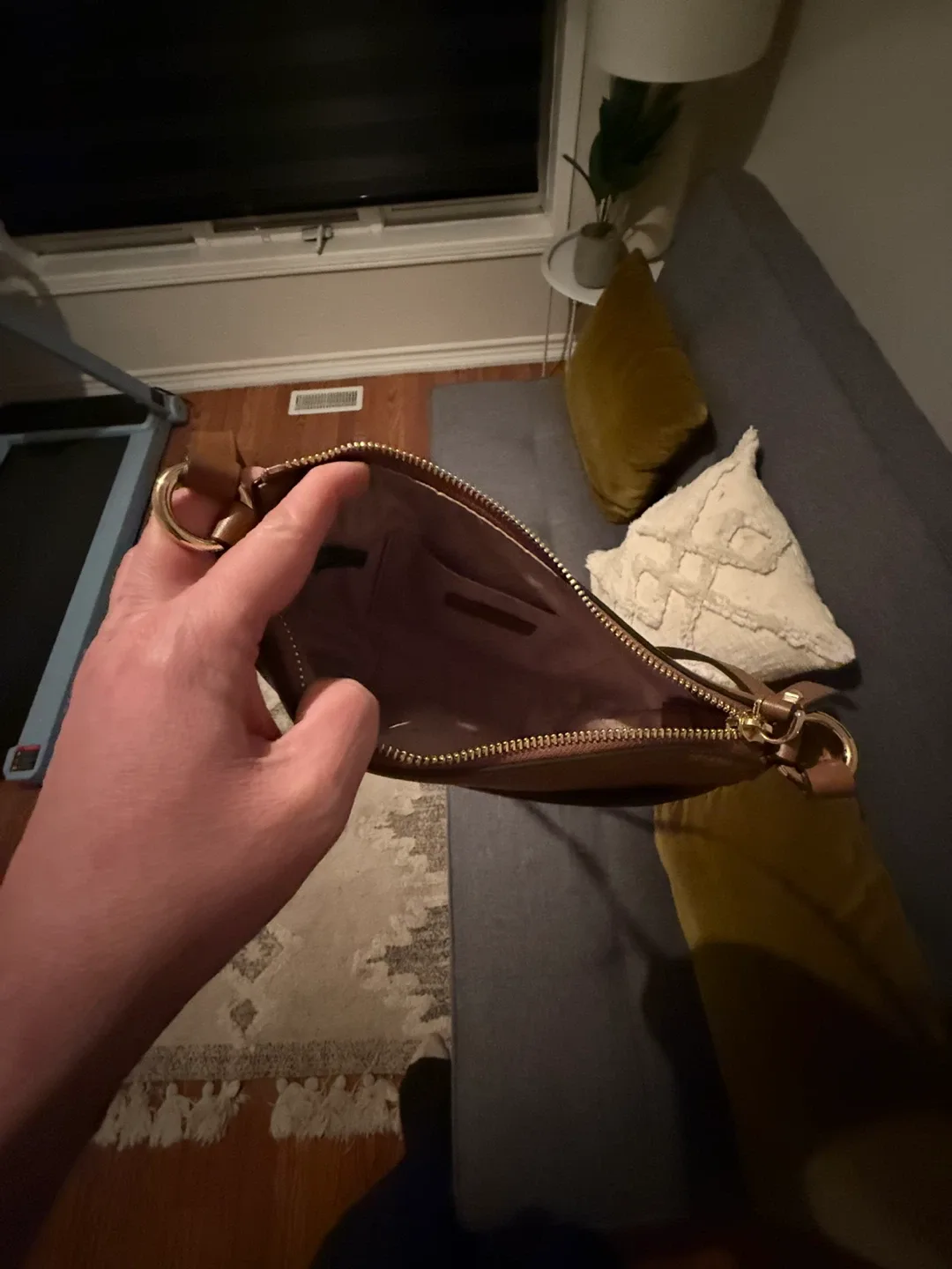 Michael Kors Leather Crossbody Bag - Brown brand new never used image indicator(4)