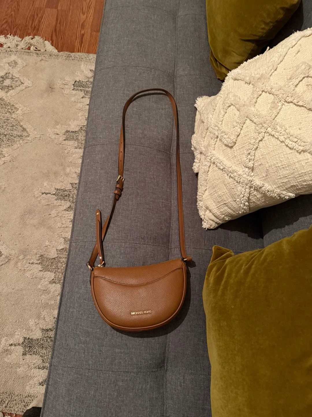 Michael Kors Leather Crossbody Bag - Brown brand new never used image indicator(2)