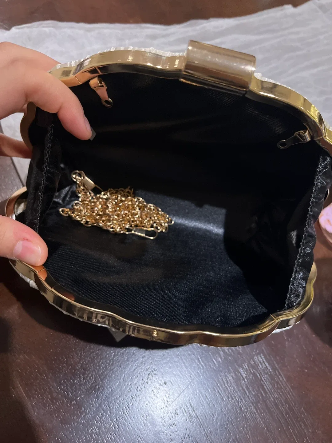 Elegant Clutch Purse - Cream Colour image indicator(2)