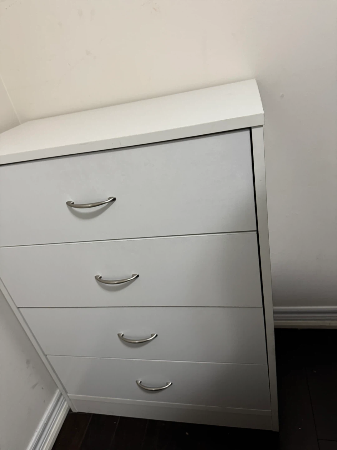 White 4-Drawer Dresser - photo 2