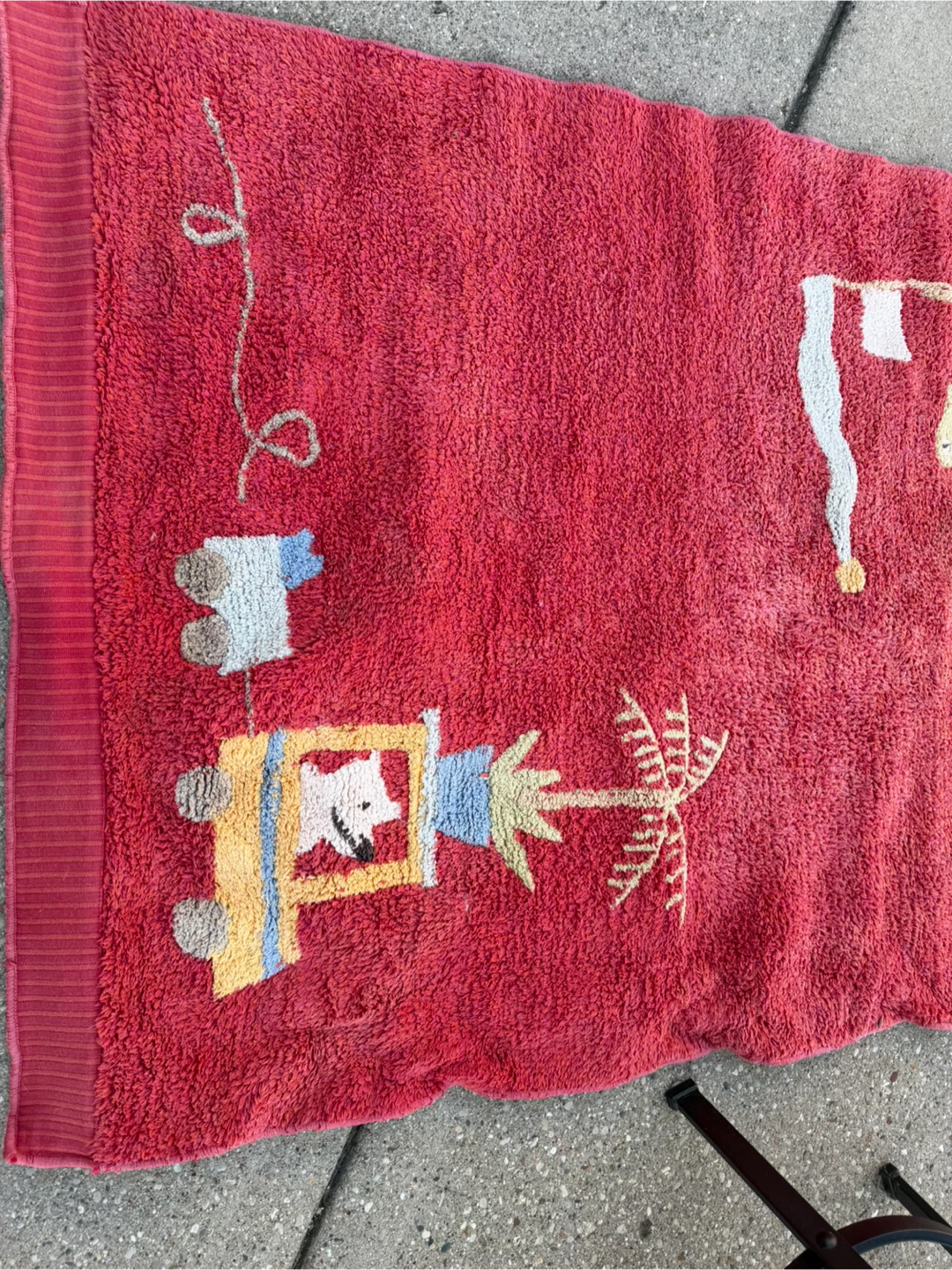 Potty kids barn Red rug