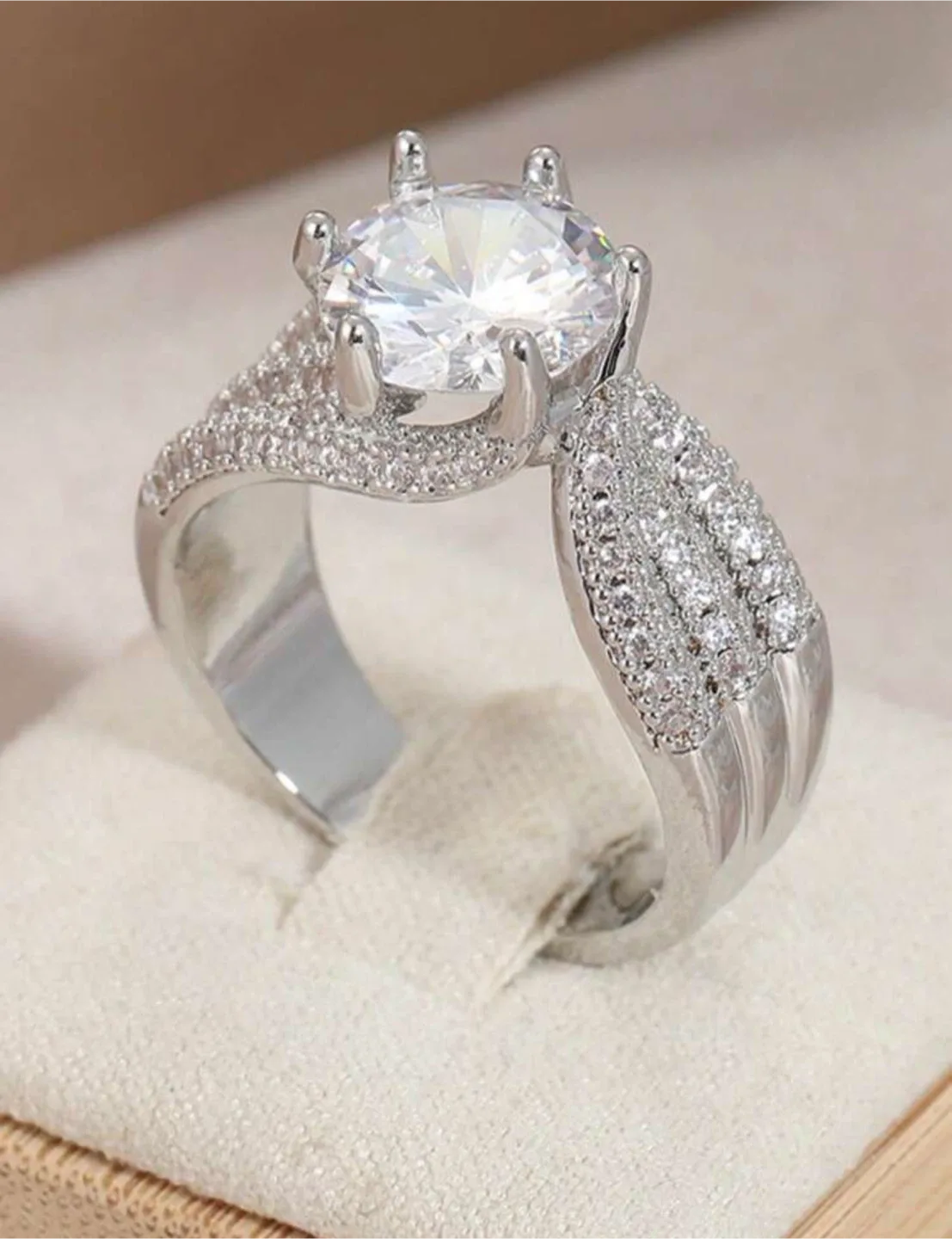 Silver Tone Fashion Ring