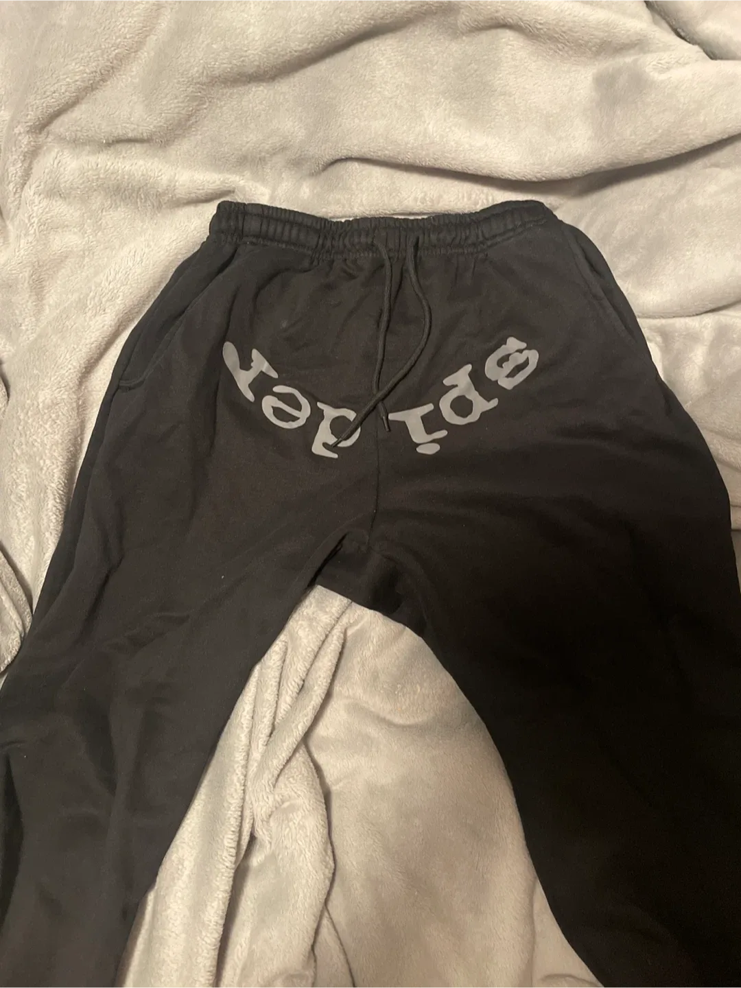 SP5DER Black Sweatpants - Size XL image indicator(4)