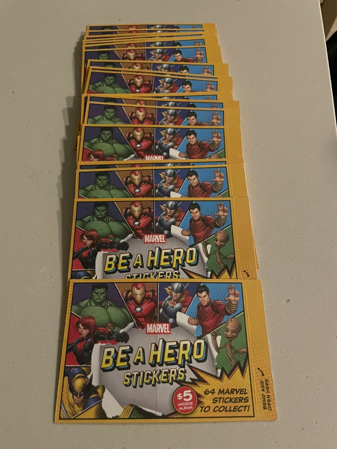 Marvel Be A Hero Unopened Cards
