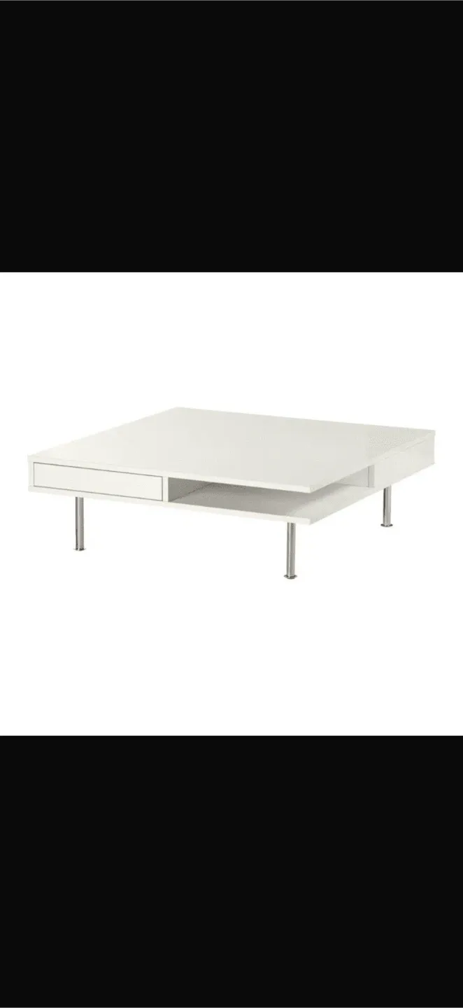 TOFTERYD Coffee table, high-gloss white image indicator(2)