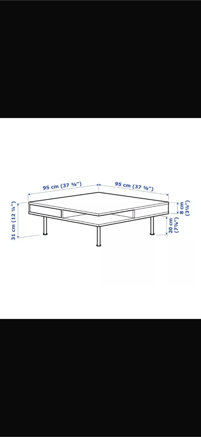TOFTERYD Coffee table, high-gloss white image indicator(6)