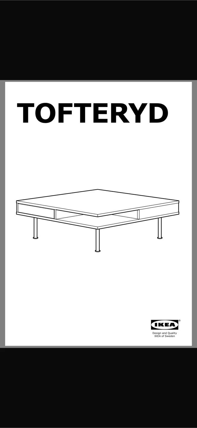 TOFTERYD Coffee table, high-gloss white image indicator(5)