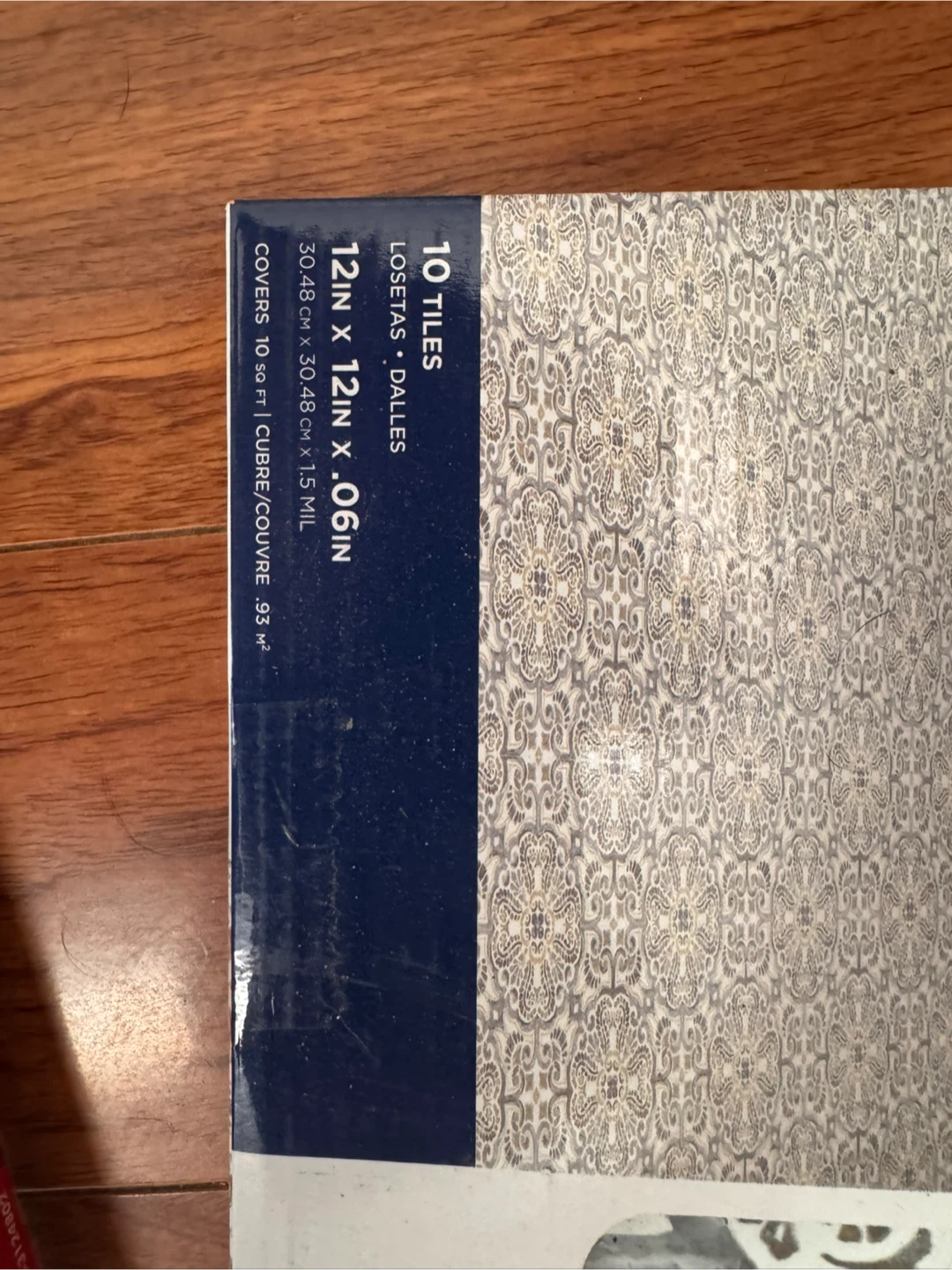 Peel & Stick Vinyl Floor Tiles - 10 Tiles - photo 3