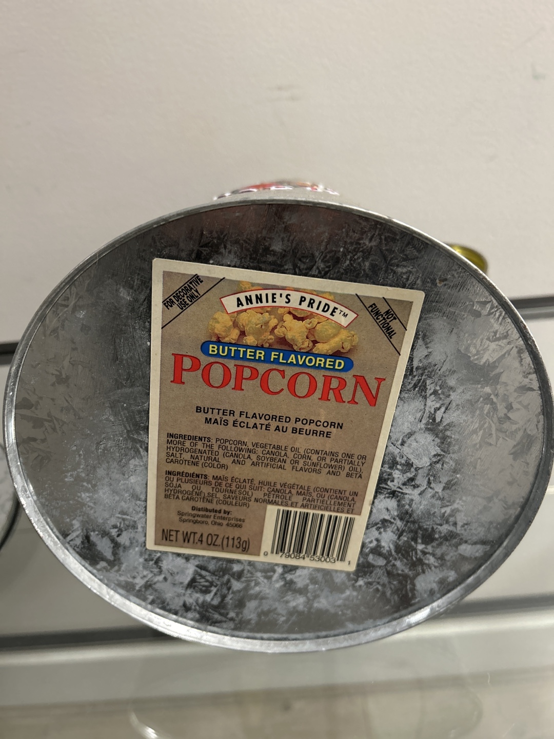 Annie's Pride Butter Flavoured Popcorn Decorative Container - photo 3