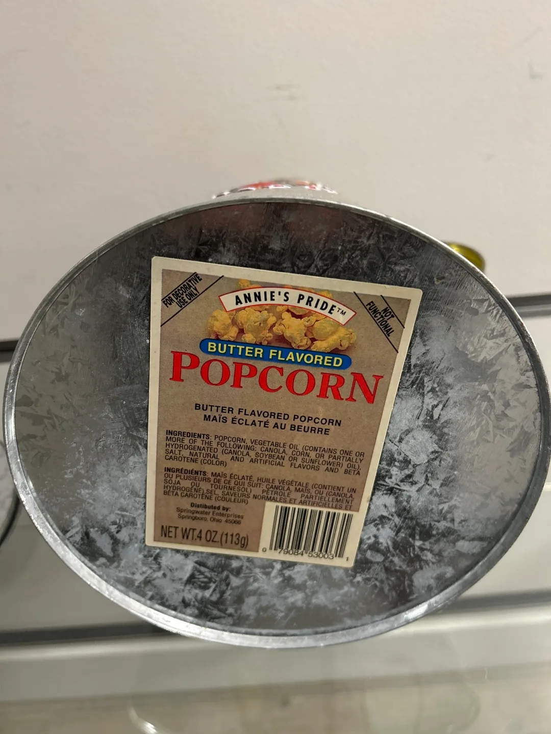 Annie's Pride Butter Flavoured Popcorn Decorative Container image indicator(3)