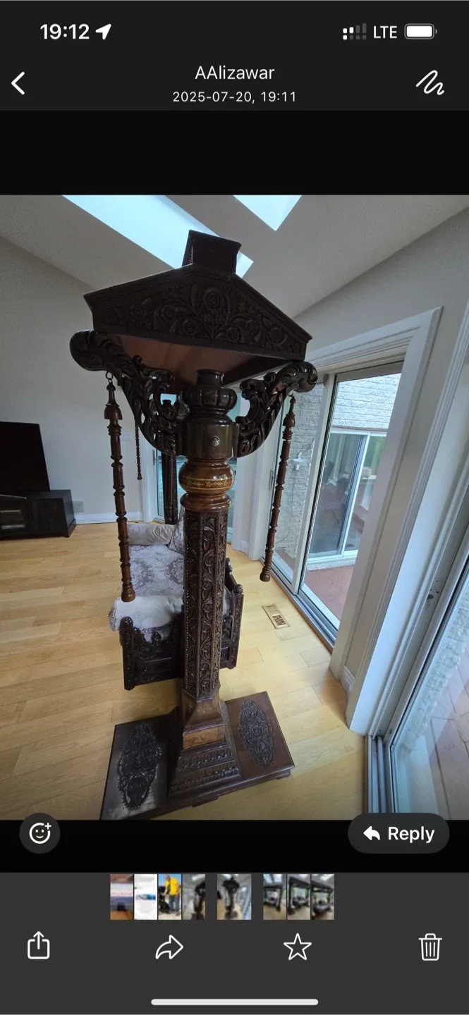 Ornate Wooden Indoor Swing image indicator(2)