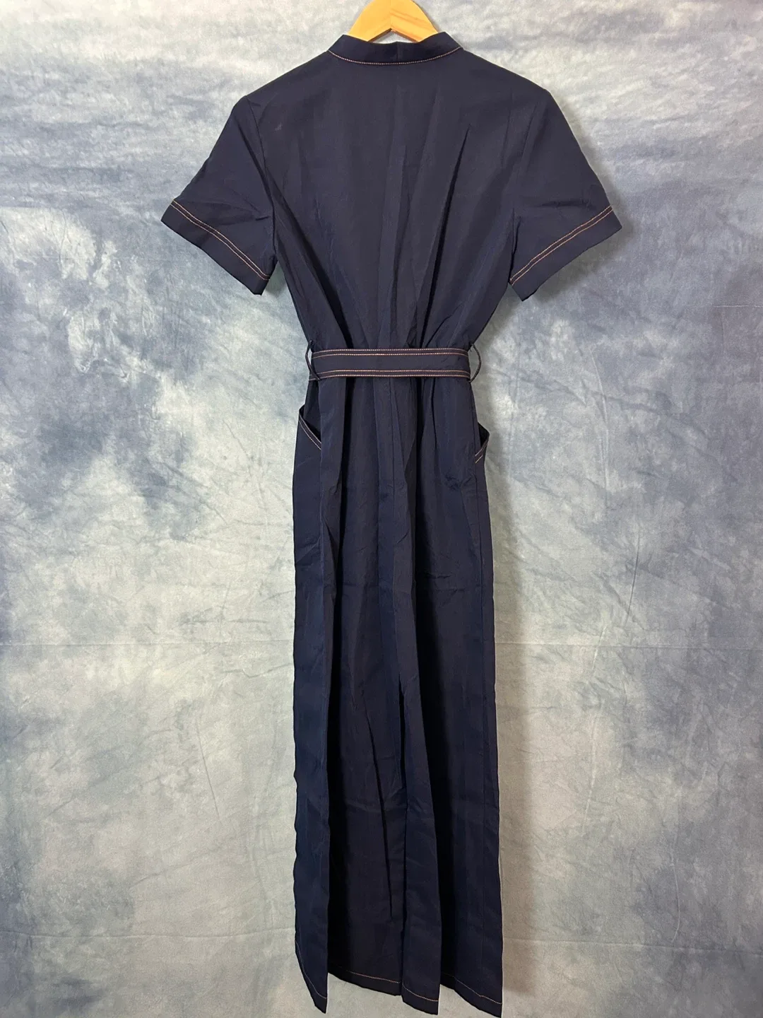 Navy Blue Jumpsuit with Belt image indicator(4)
